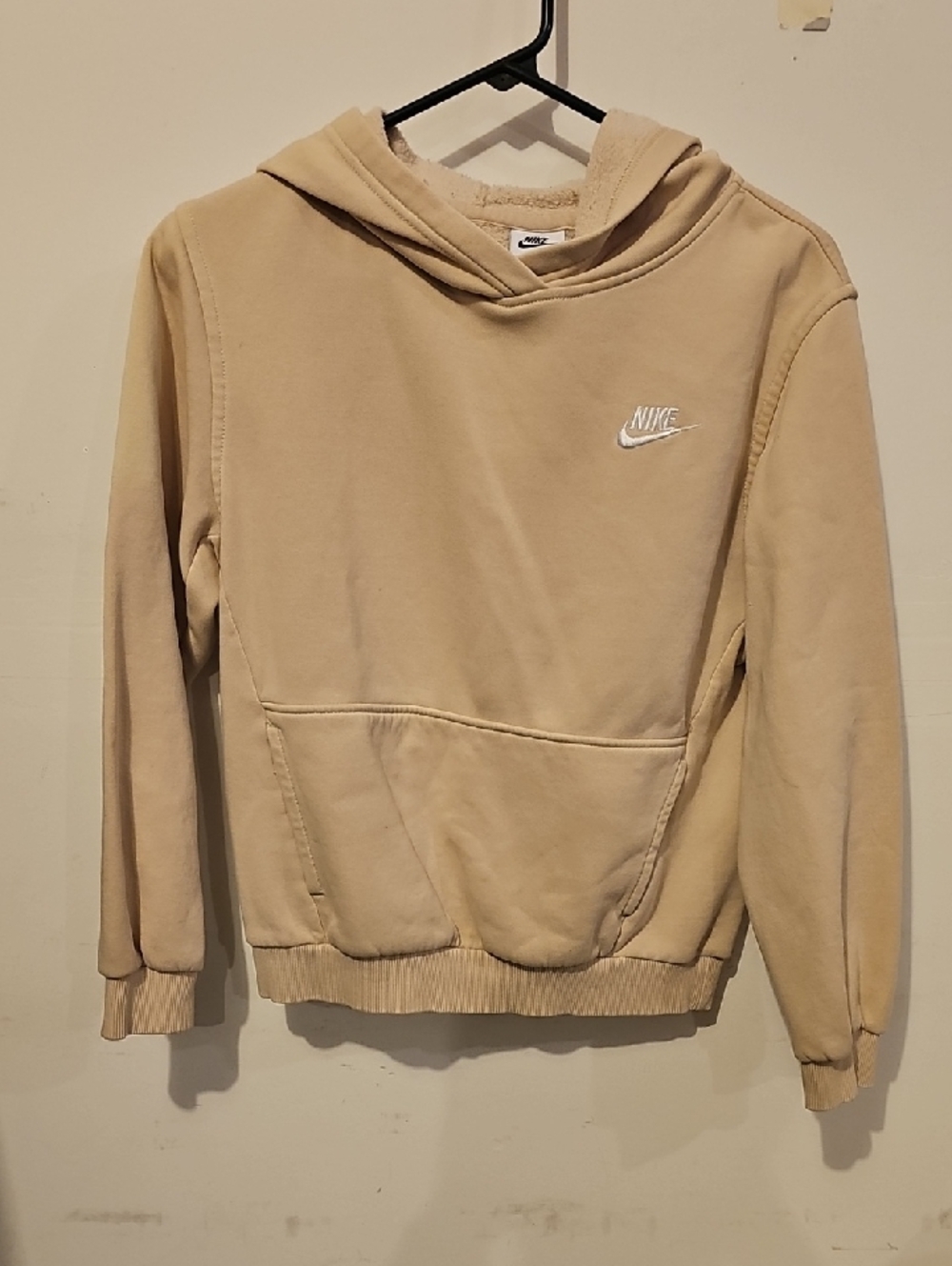 Nike Girls Youth Large Cream And White Hoodie!! Super Cute!